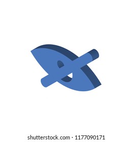 Blind isometric left top view 3D icon
