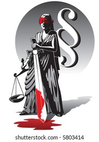 Blind Lady Justice, vector