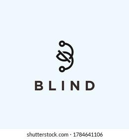 blind logo / blind icon