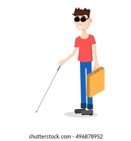 blind man character