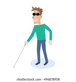 blind man character