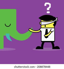 Blind man and Elephant.