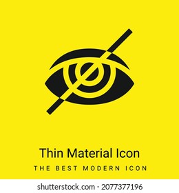 Blind minimal bright yellow material icon