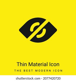 Icono de material amarillo brillante mínimo ciego