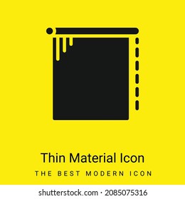 Blind minimal bright yellow material icon