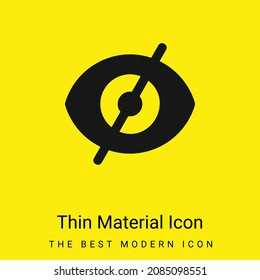 Icono de material amarillo brillante mínimo ciego