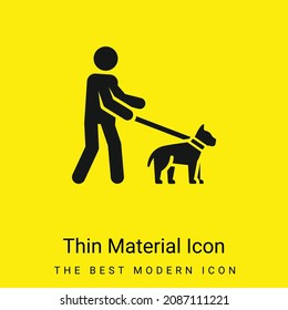 Blind minimal bright yellow material icon
