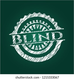 Blind on blackboard