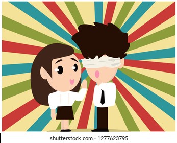 blind person concept