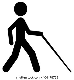 BLIND PERSON. Sign. Icon