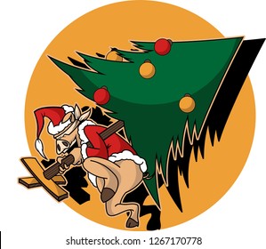 Blind Pig grinch stole christmas vector