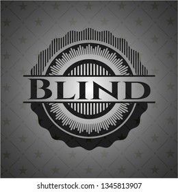 Blind retro style black emblem