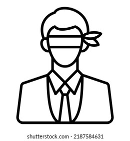 Blind vector icon. Can be used for printing, mobile and web applications.