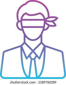 Blind vector icon. Can be used for printing, mobile and web applications.