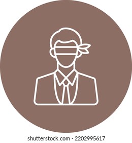 Blind vector icon. Can be used for printing, mobile and web applications.