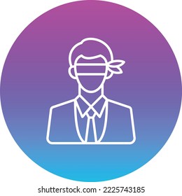 Blind vector icon. Can be used for printing, mobile and web applications.