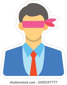 Blind vector icon. Can be used for printing, mobile and web applications.