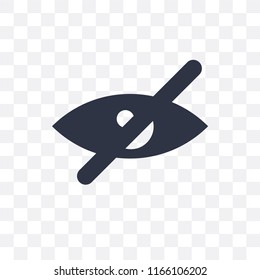 Blind vector icon isolated on transparent background, Blind logo concept