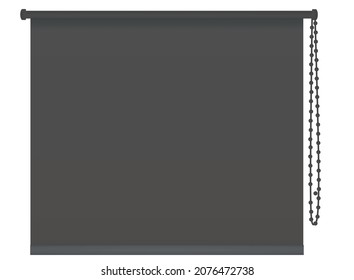 Blind window curtain. vector illustration