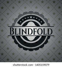 Blindfold dark icon or emblem. Vector Illustration. Detailed.