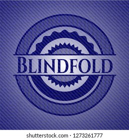 Blindfold with denim texture