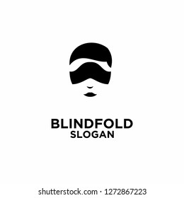 Blindfold Logo Icon Designs Vector