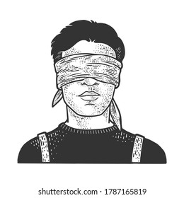 Blindfolded Man Stock Illustrations – 465 Blindfolded Man Stock  Illustrations, Vectors & Clipart - Dreamstime