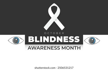 Blindness awareness month. background, banner, card, poster, template. Vector illustration.