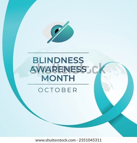 Blindness awareness month design template good for celebrations. Ribbon design template. flat ribbon. vector eps 10.