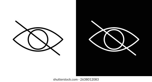 Blindness icon Graphic vector set for ui design