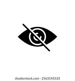 Blindness icon Isolated flat vector in outline