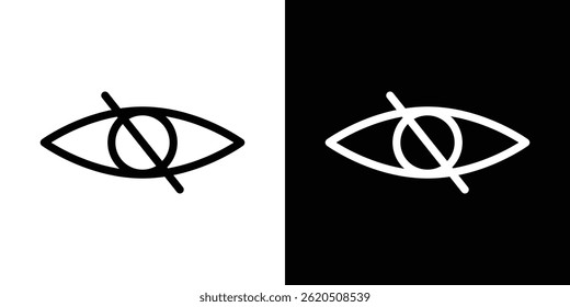 Blindness icon vector, illustration logo template in trendy style