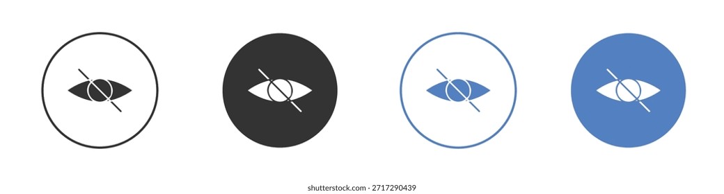 Blindheit Symbol für Webdesign. Pixel perfekte flache Symbole