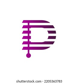 Blinds, Blinds D Letter, D letter Blinds Logo Template vector symbol	