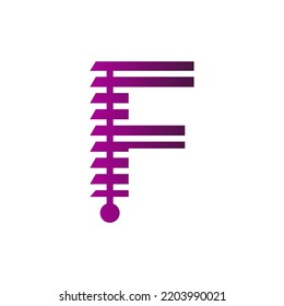 Blinds, Blinds F Letter, F letter Blinds Logo Template vector symbol	