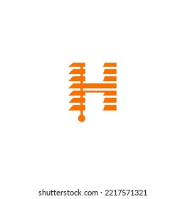 Blinds, Blinds H Letter, H letter Blinds Logo Template vector symbol