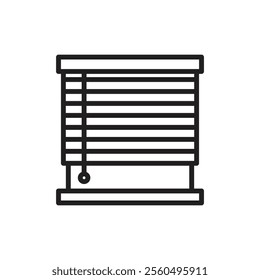 Blinds icon Black and white logo