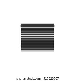 Blinds icon flat. Illustration isolated vector sign symbol