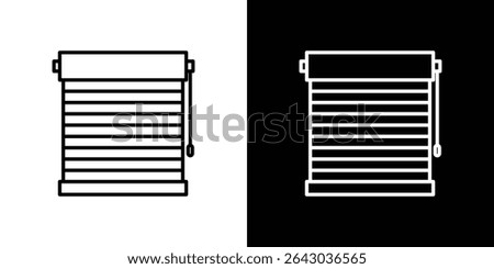Blinds icon Flat style logo vector. perfect for UI designs
