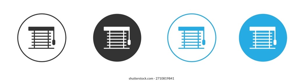 Blinds-Symbol. Entwurfsvorlage für Grafiksymbol