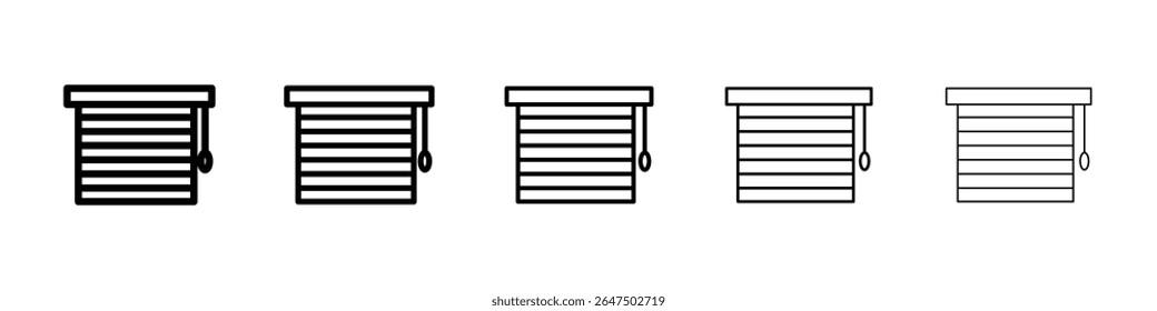 ícone de Ocultas conjunto gráfico. estilo de linha de traçado moderno