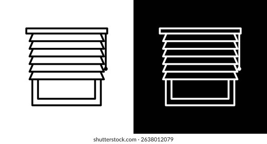 Blinds icon Graphic vector set for ui design