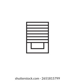 ícone de persianas ilustração elemento design