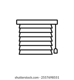 Blinds icon Isolated flat vector in outline