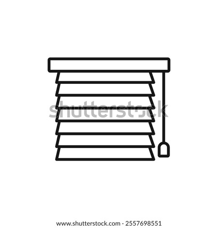 Blinds icon Isolated flat vector in outline