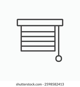 Blinds icon isolated on white background