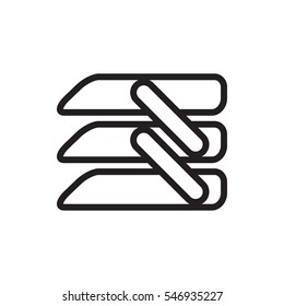 blinds icon isolated vector sign symbol
