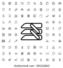 blinds icon isolated vector sign symbol. Office icons set.