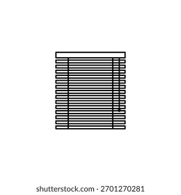 Blinds-Symbol Logo-Zeichen Vektorkontur Vektorgrafik, eps10.