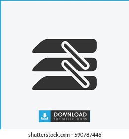 blinds icon. Simple filled blinds icon. On white background.